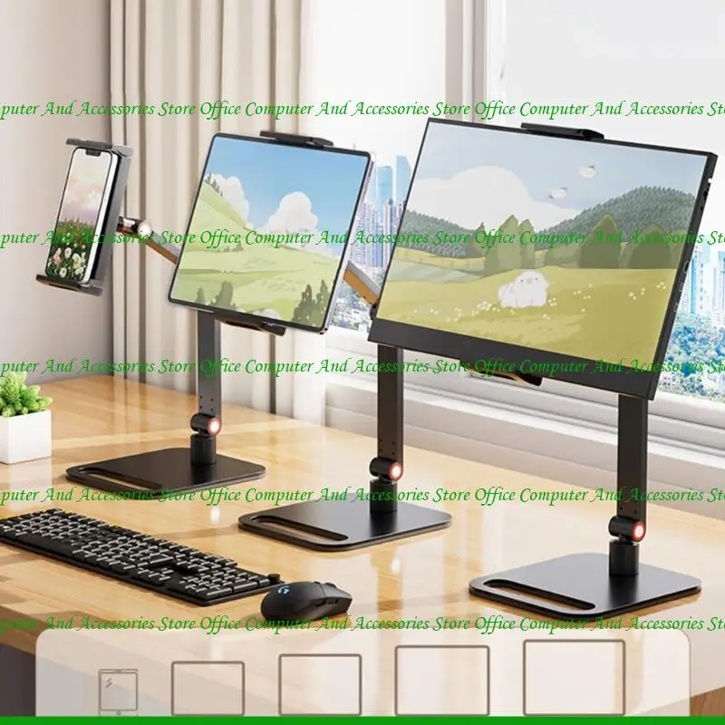 U55C Monitor Monitor Monitor Stand 360 ° Rotatable Arms Support Holder untuk Office