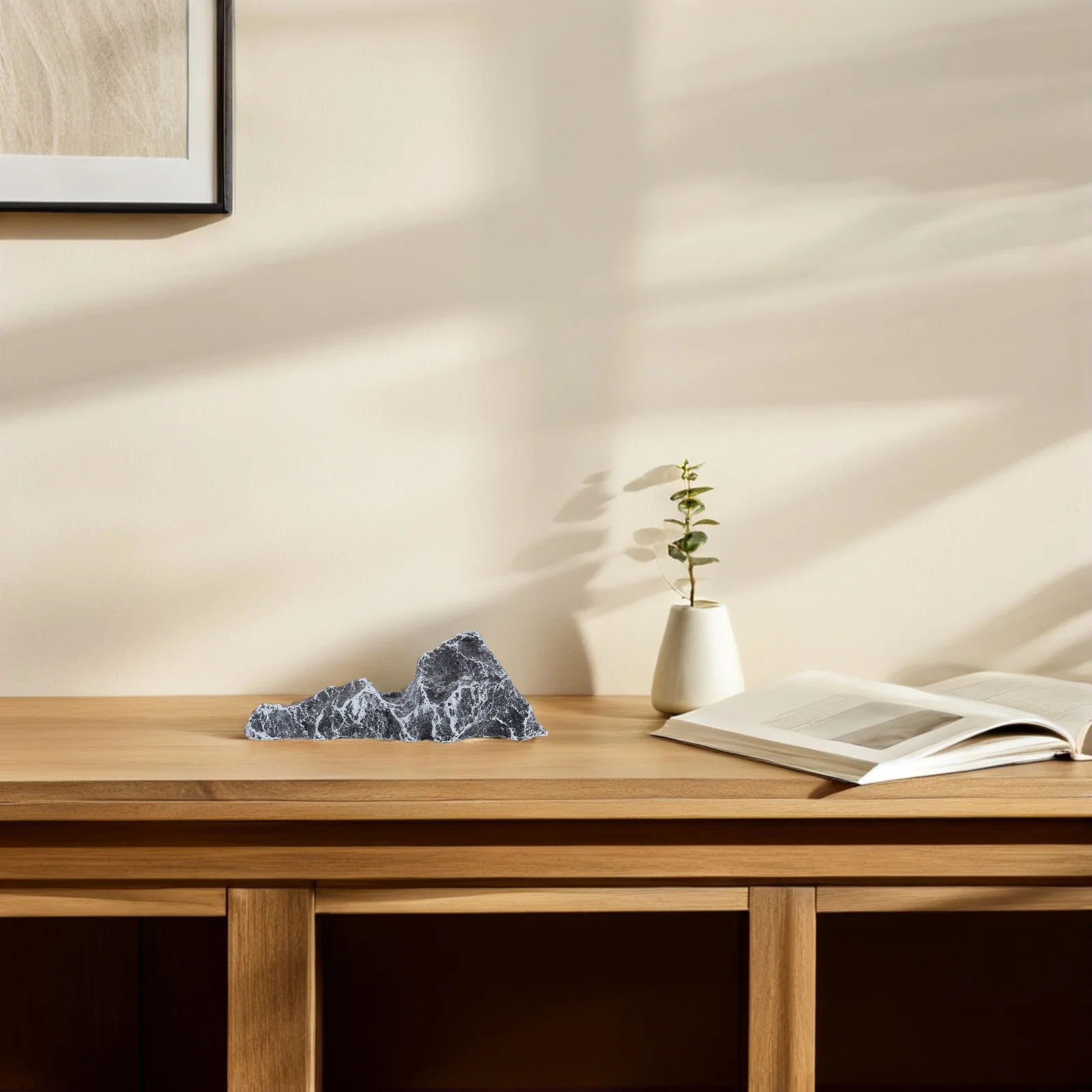 

Artificial Rockery Fake Rock Props Realistic Rock Mountain for Aquarium Zen Garden Bonsai Decoration Fake Aquarium Rockery