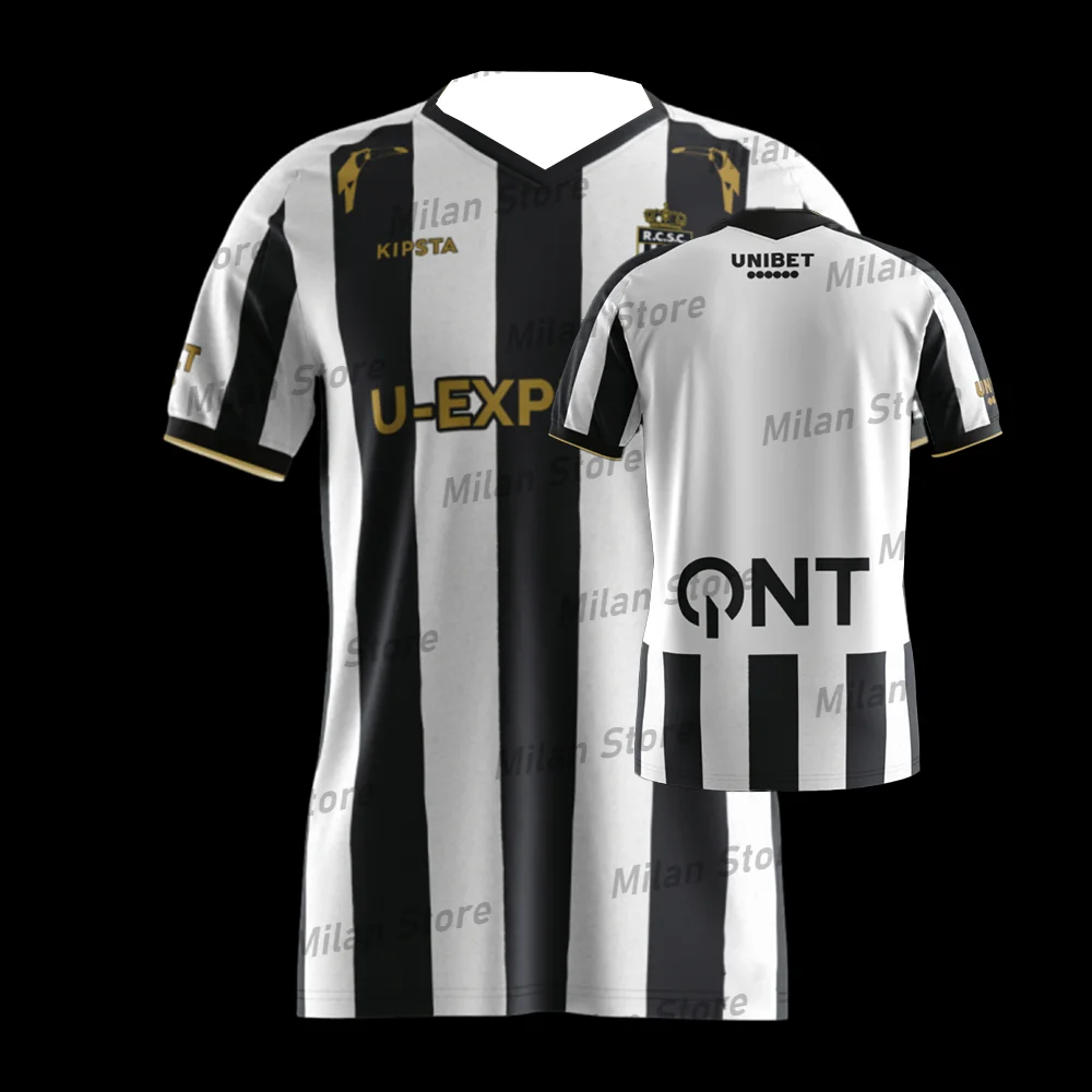 

T Shirt For Men Football Jersey Belgium O-Neck Quick Drying Charleroi Kit Design 25-26 Jersey Training Kit Adult/KID Jersey Kit