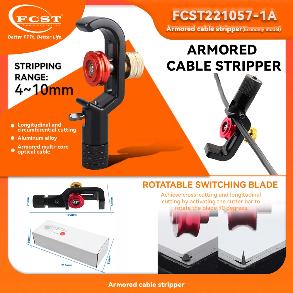 FCST 4-10MM/8-30MMFiber Stripper  Fiber Optic Cable Opener For Longitudinal and Transverse Cable Strippers