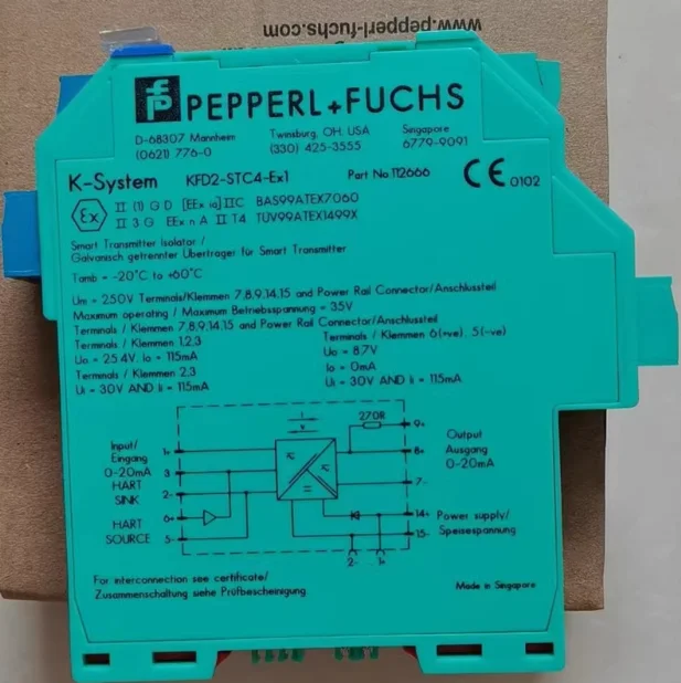 Barriera di sicurezza originale Pepperl+Fuchs Kfd2-Stc4 Kfd2-Sr2 Kfd2-Ut2 Kcd2-Stc Kfu8-Ufc Kfd2-Sl2 Kfd2-Dwb Kcd2-Scd Kfd2-Cd