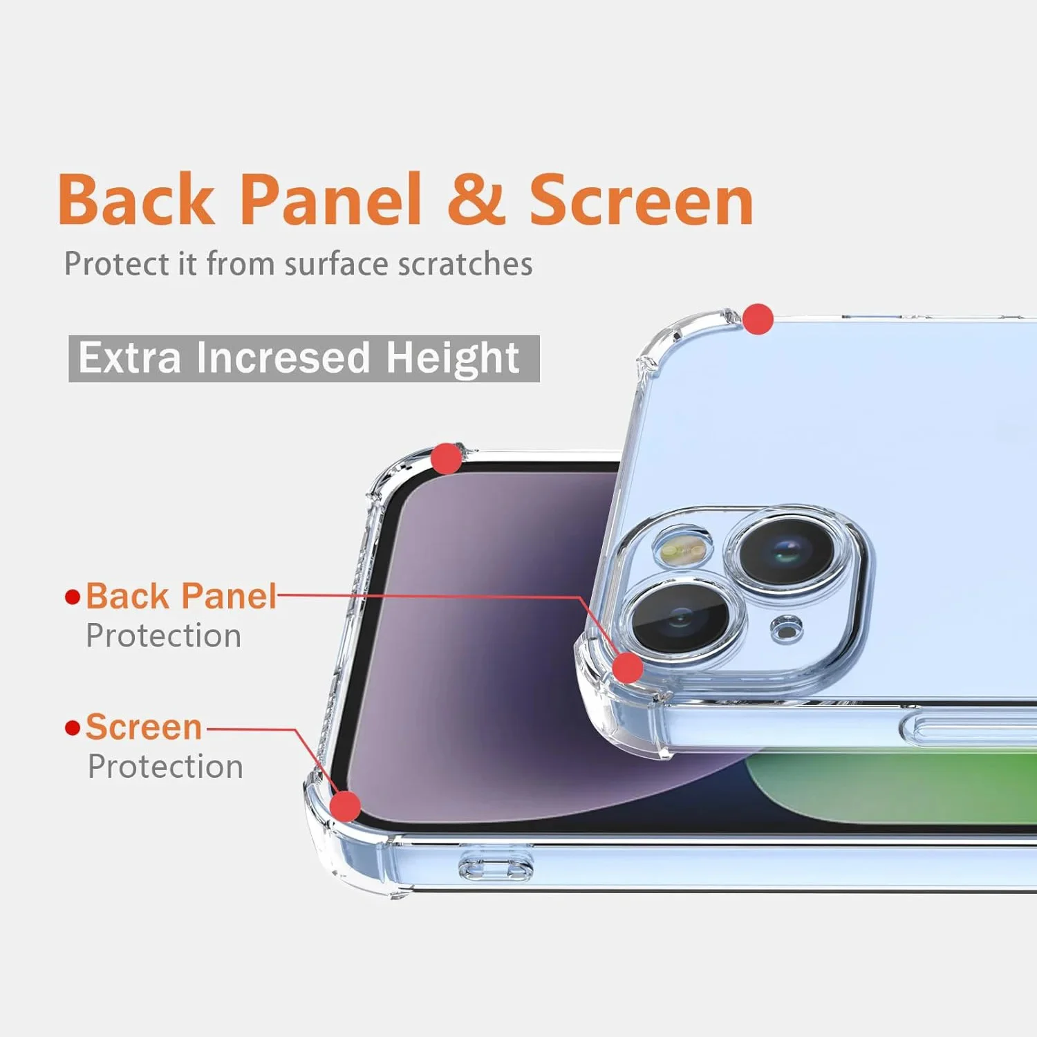 Thick Shockproof Silicone Clear Phone Case For Xiaomi Redmi Note 13 Pro 5G 12 5G 12S Redmi A1 A2 Plus Protection Back Cover