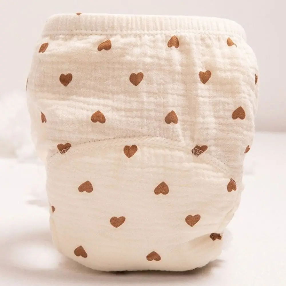 Soft Cotton Gauze Training Pants Breathable Leakproof Washable Diaper Waterproof Absorbent Reusable Nappies for Boys Girls