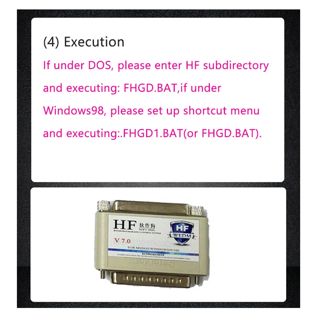 WEDM Original HF Softdog Dongle ISA PCI Software for EDM Wire Cutting Machine