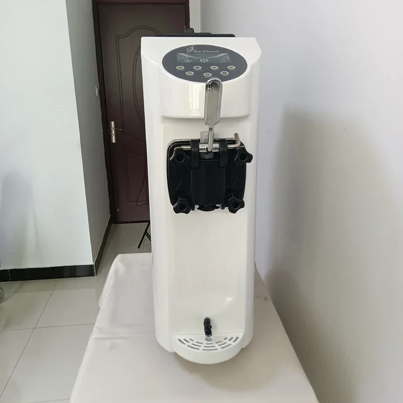 آلة آيس كريم فاخرة بنكهة واحدة لسطح المكتب آلة آيس كريم صغيرة محمولة آلة آيس كريم ناعم القوام