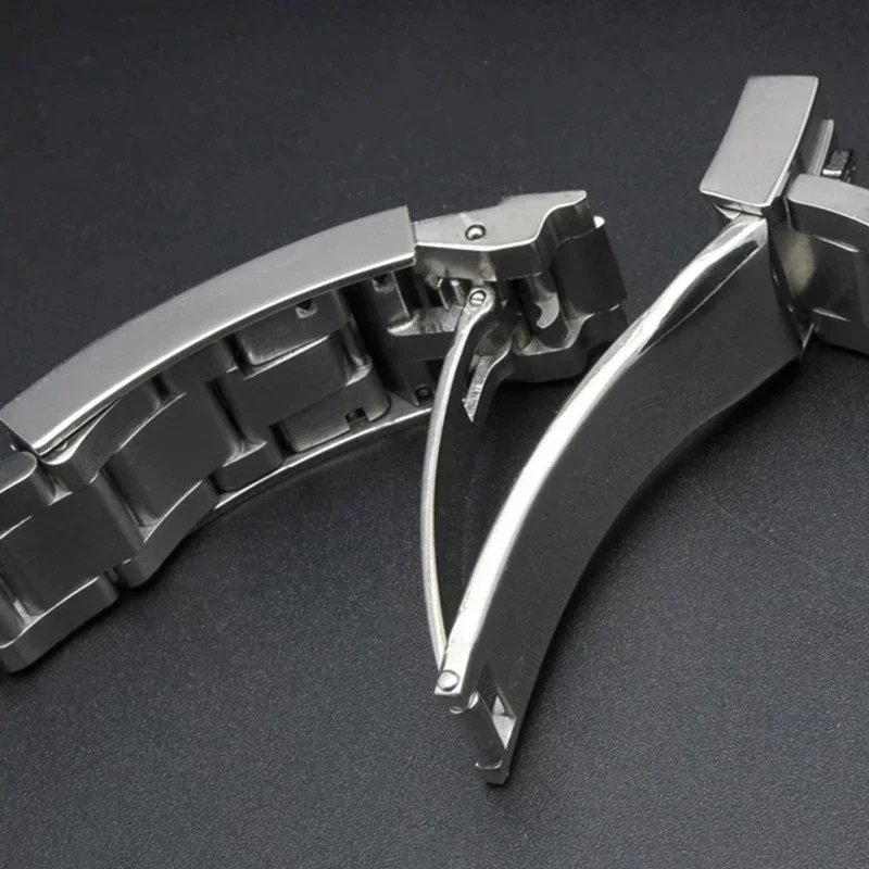 Watch Bands For Rolex SUBMARINER DAYTONA Fine-Tuning Pull Button Clasp Watch Strap Man Stainless Steel Watch Bracelet 20mm 21mm
