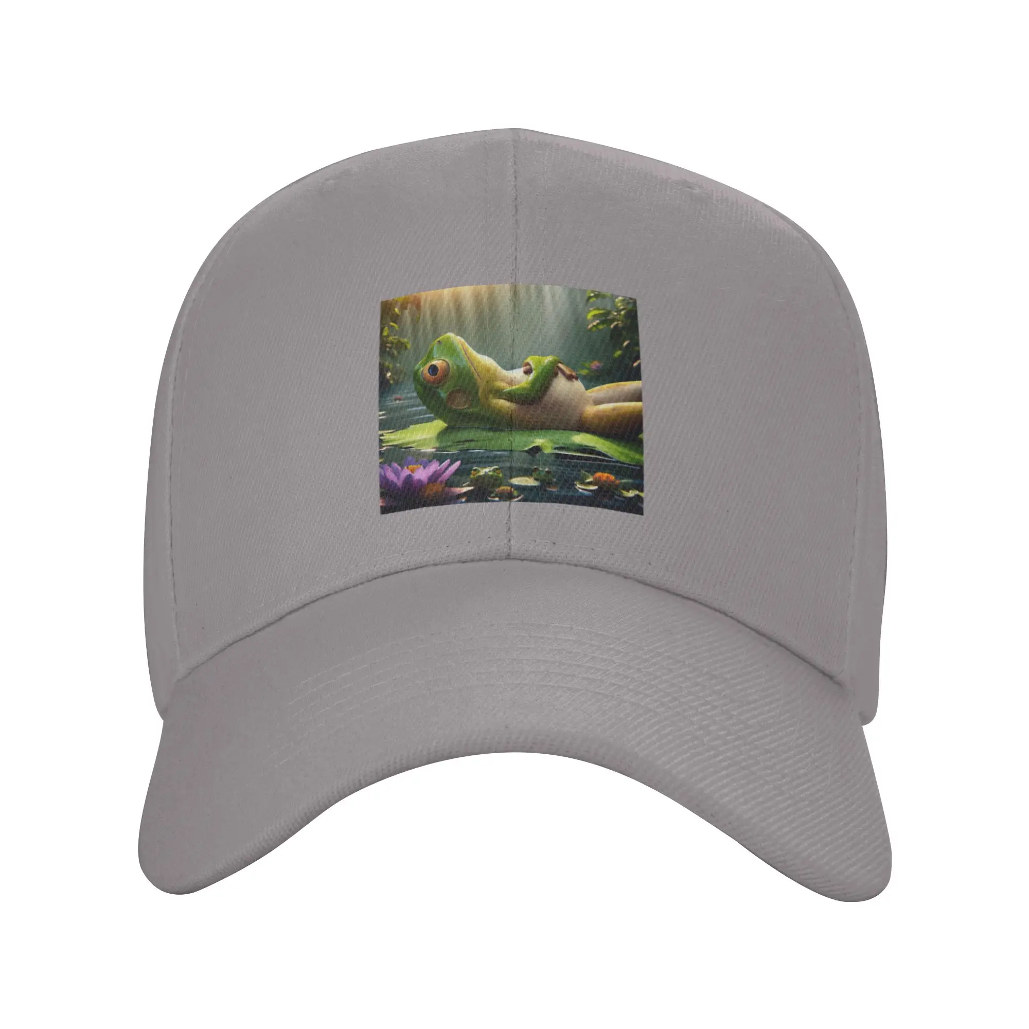Hot Sale Lilypad Leisure  A Frog s Repose Baseball Cap  Breathable Tennis Female  Casual Dating Tennis Female