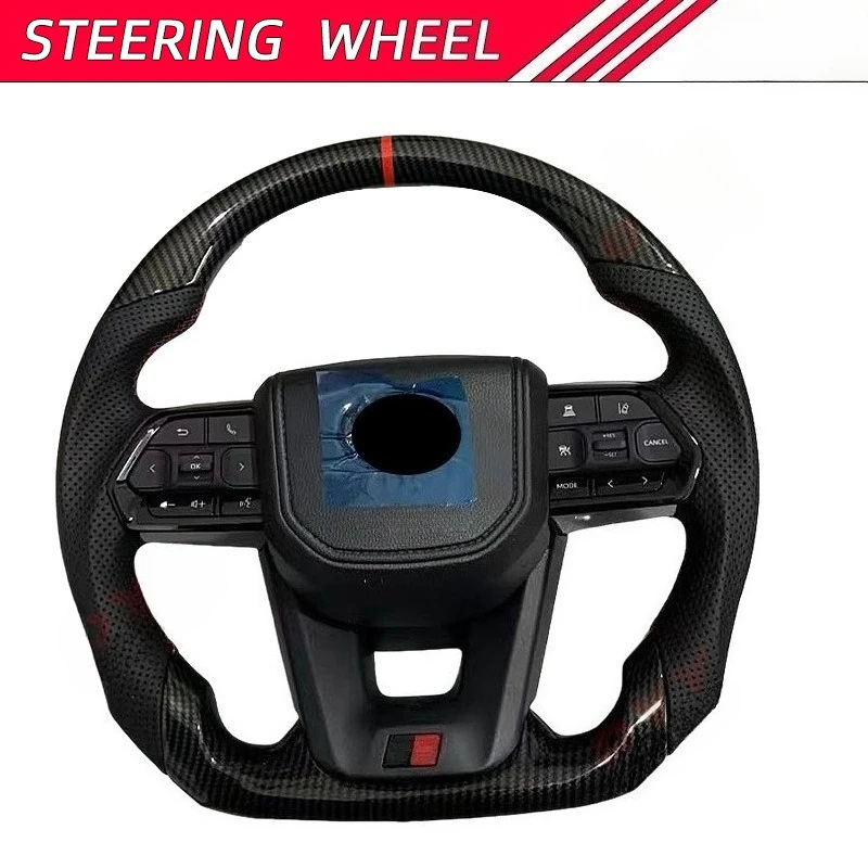 Applicable for Toyota Land Cruiser LC300 High Quality Steering Wheel Carbon Fiber Car Steering Wheels Interior Accessories