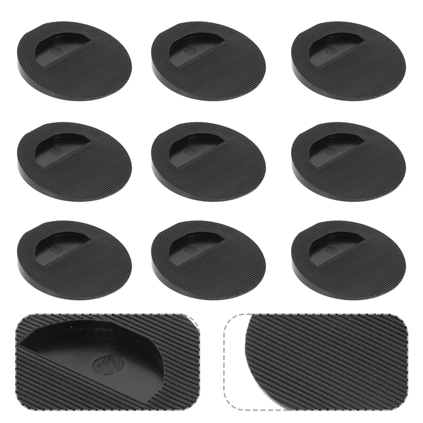 

30Pcs Furniture Levelers Rubber Wedge Pads Table Shims Desk Stabilizer for Uneven Floors Non-Slip Durable Table Shims
