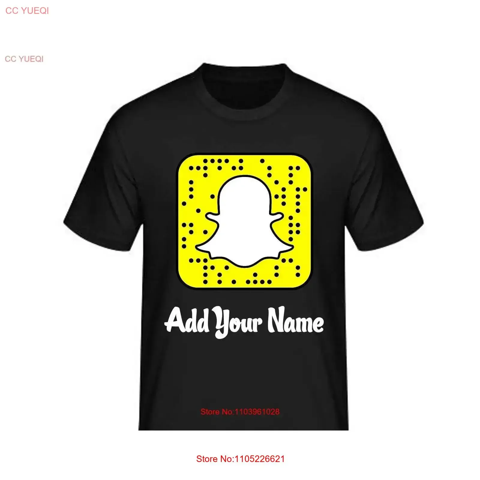 Snapchat T shirt Using Your QR Code Best Quality shirts on Etsy vintage Washed Soft Slightly streetwear Casual homme Stretched