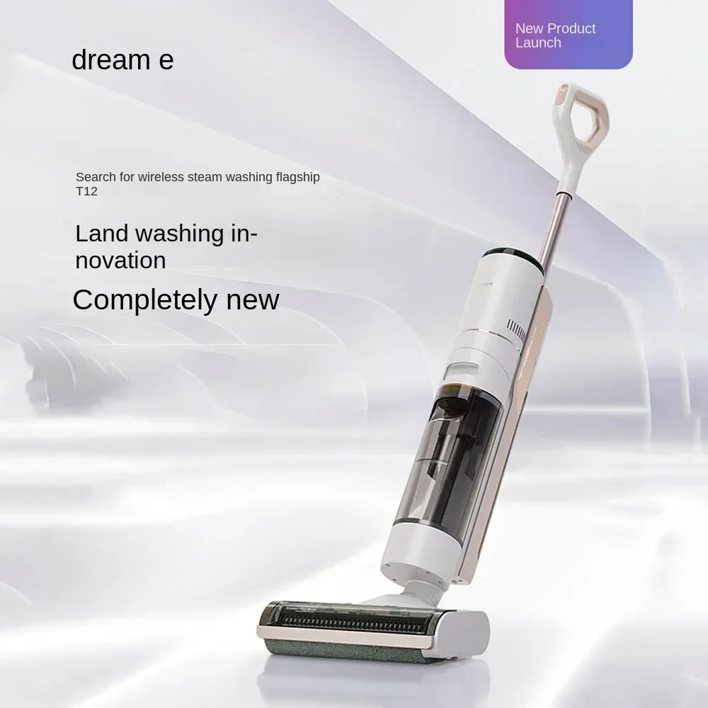 Dream T12 intelligent wireless steam floor scrubber for high-temperature floor scrubbing, roller brush Welt mop cleaning