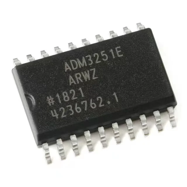 Brand new genuine ADM3251EARWZ-REEL SOIC-20 RS-232 line driver receiver chip