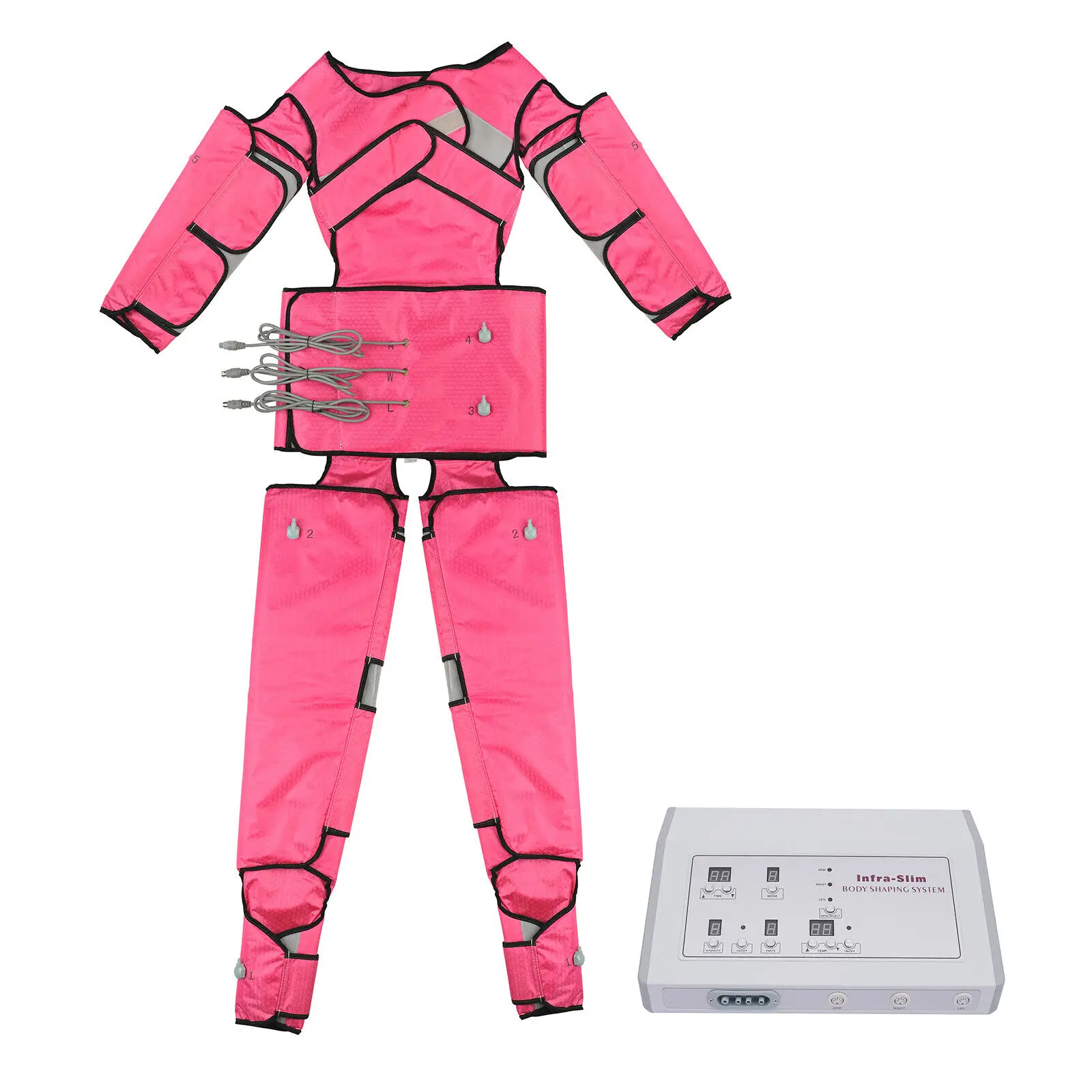 Weight Losing Air Compression Body Massager Air Circulation Pump Leg Wraps Foot Ankles Socks Detoxification Slimming Beauty