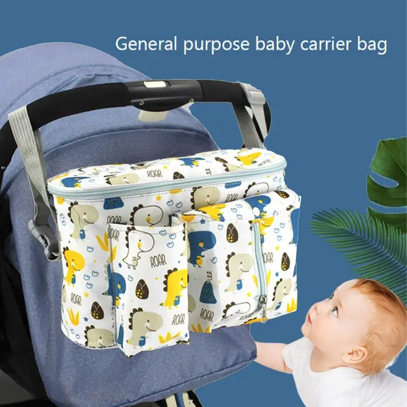 Baby Diaper Caddy Portable Stroller Nappy Bag With Lid Multifunctional Baby Diaper Caddy Organizer Baby Items Toy Storage Bag