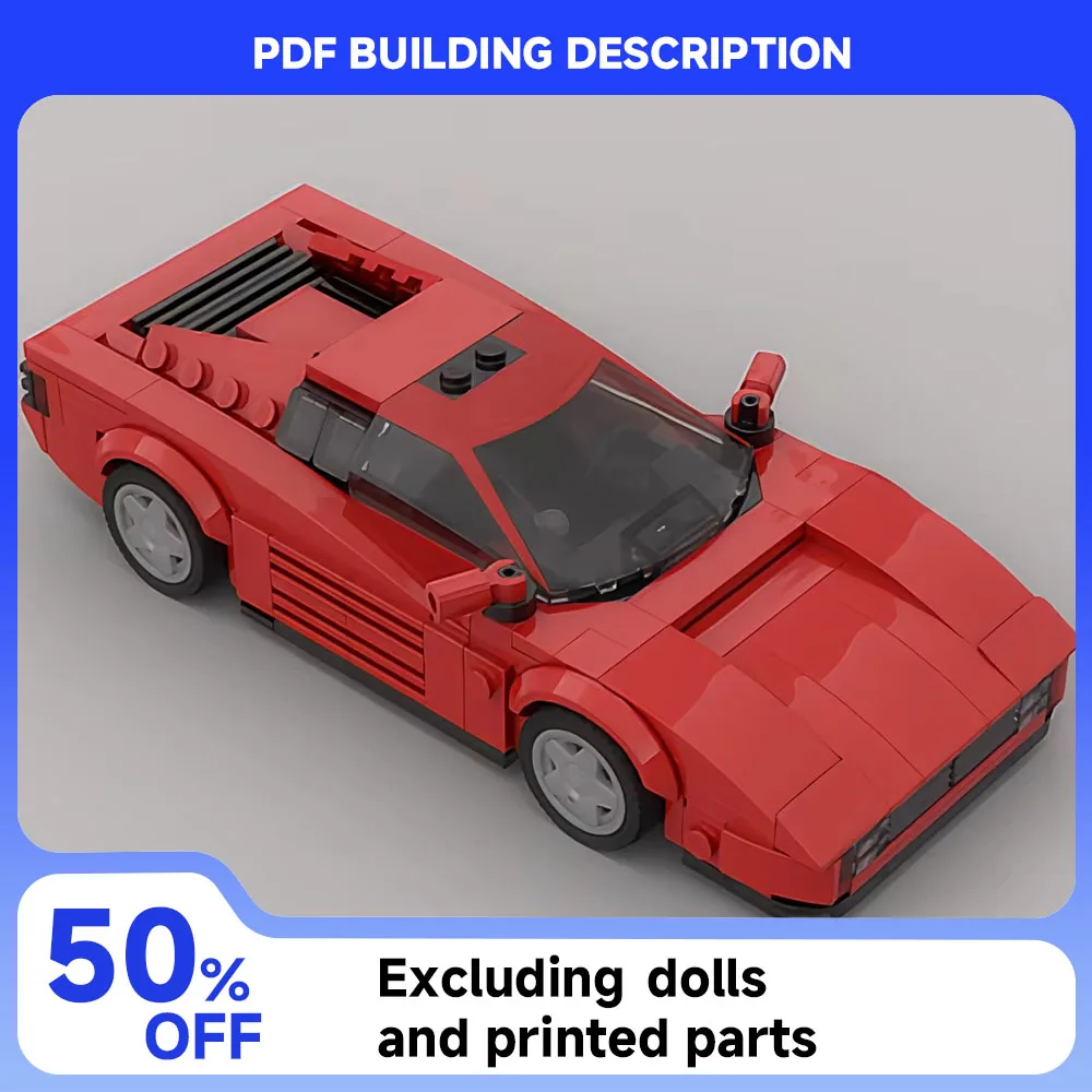 MOC Speed ​​Series Famous Sports Car Modular Building Blocks Assembly Toy Technology Racing Car Model DIY Boy Gift Set 305PCS