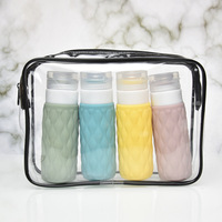 100ml Silicone Travel Multicolour Cosmetic Bottles Empty Container Leakproof Refillable Bottle For Shampoo Conditioner Lotion