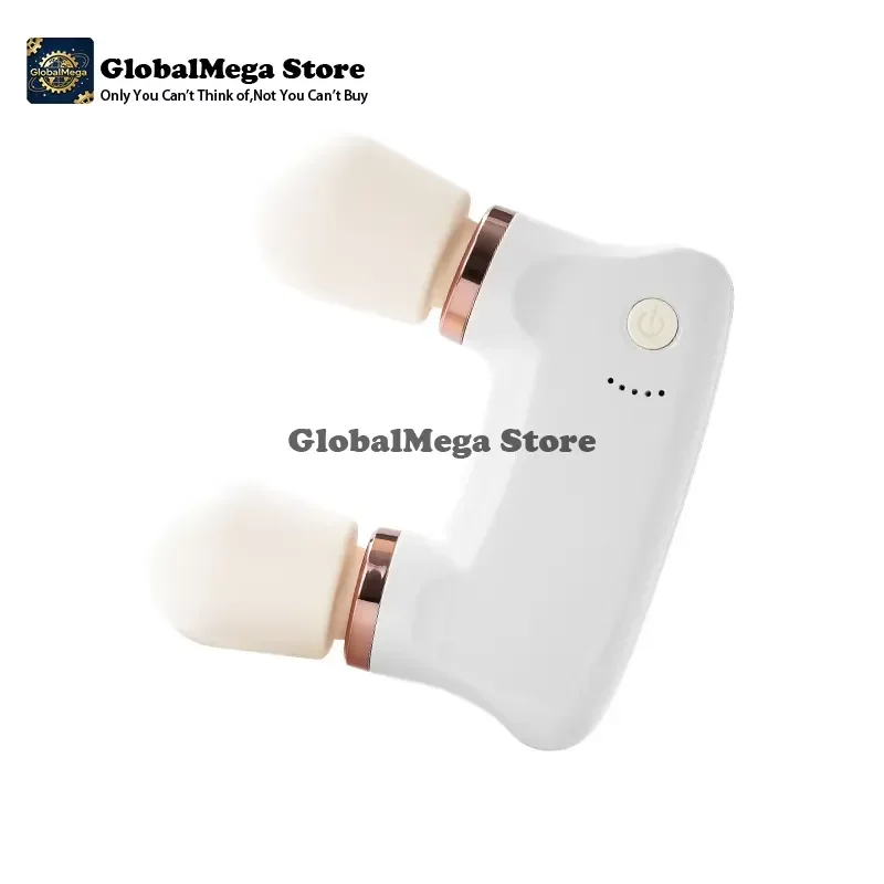 2026 Latest Portable Smart Dual-Head Rechargeable Handheld Massager for Muscle Relaxation Fascia Release Deep Tissue Therapy