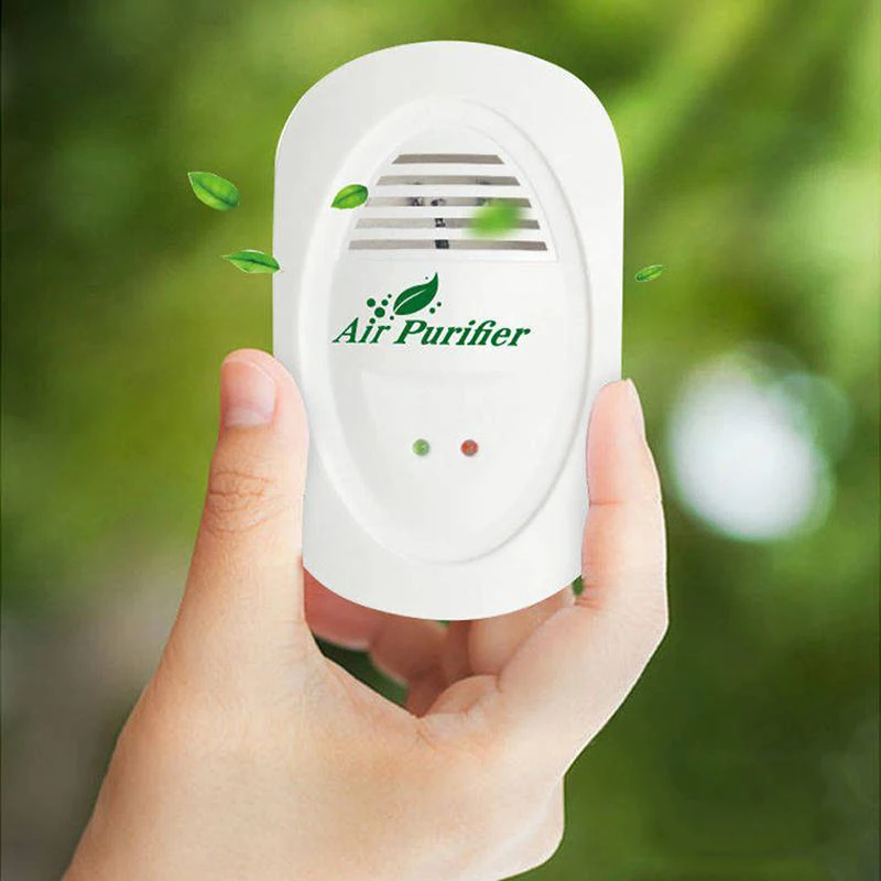 

A62X Pluggable Mini Air Purifier Small Room Wall Air Freshens Reduces Odors From Pets, Negative Ion for Office Home US Plug