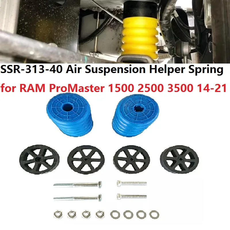 2pcs Rear Air Suspension Helper Spring Kit SSR-313-40 SSR-313-54 For Dodge RAM Promaster 1500 2500 3500 2014-2021 Shock Absorber