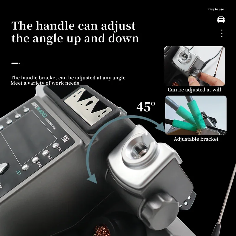 AIFEN A902 Soldering Station With C210 C245 Double Handles Welding Rework Platform for Phone PCB BGA Repair Solder Tools