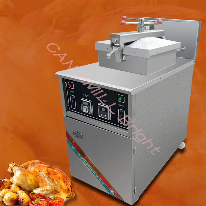 Commercial Gas Electric Deep Fryer Commercial Chicken Fried Stove High Pressure Duck Chicken Fryer Electric Gas Dual Use