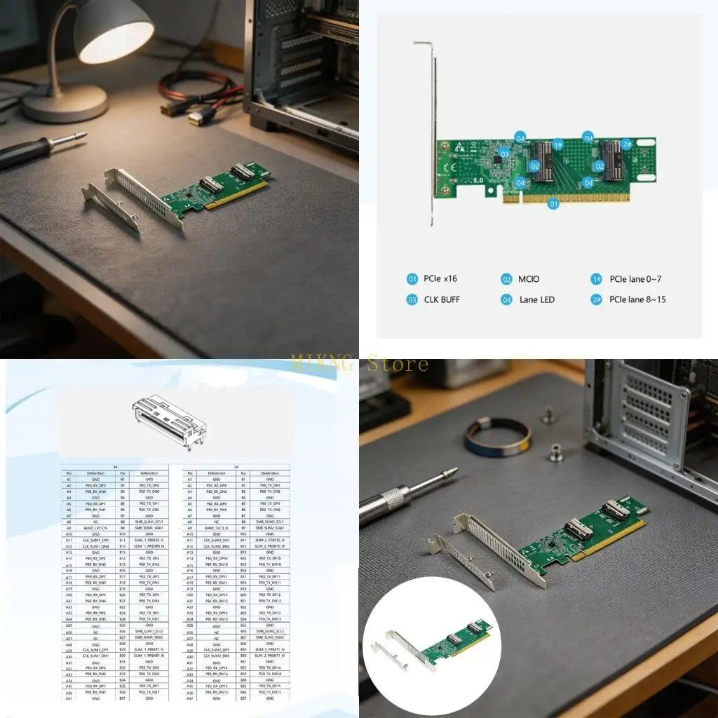 74pin-to-38pin-pcie50-adapter-for-flexible-routing-in-servers-best-sale