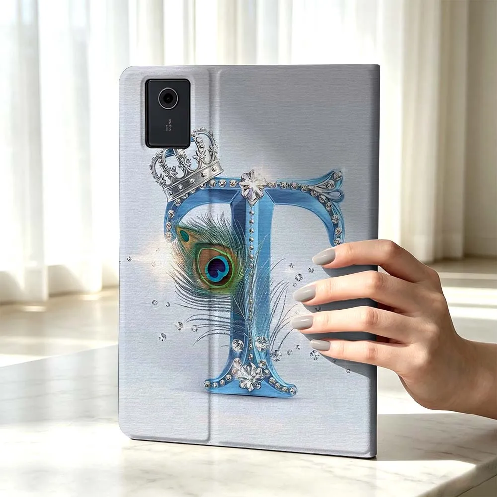 English Letter T For Xiaomi Poco Redmi Pad 8 2 4 5 6 6S 7 7S SE Pro 14 11 11.2 12.1 12.5 Inch Tablet Case Fashion