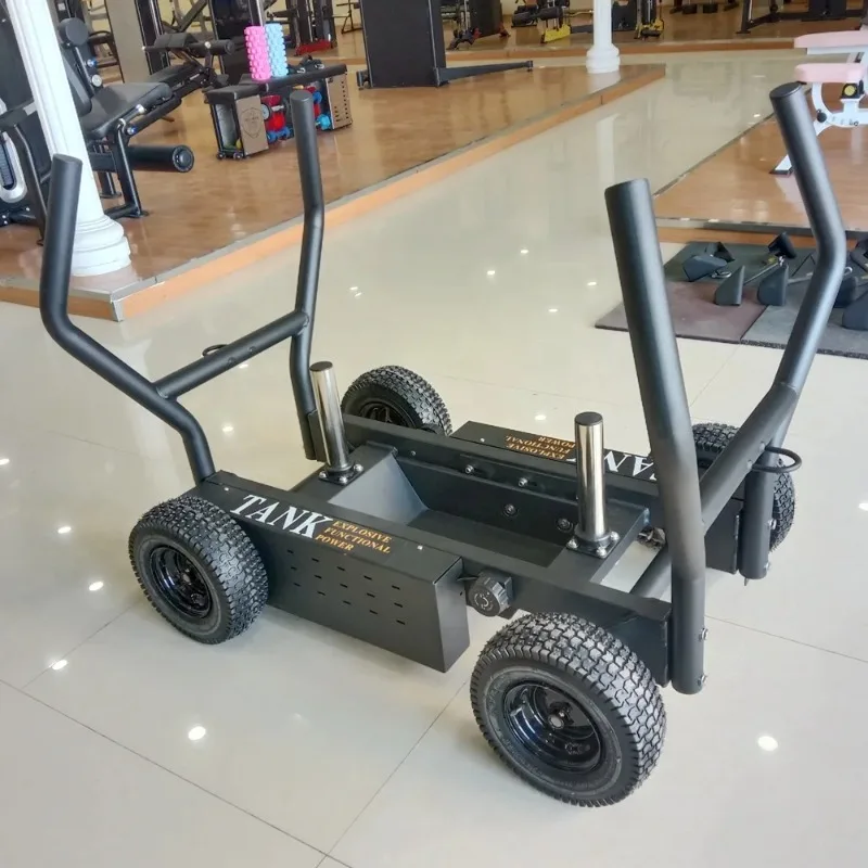 

【Best-selling】Fitness Tank Weighted Sled Dual Magnetic Resistance Tank Sled With Wheels