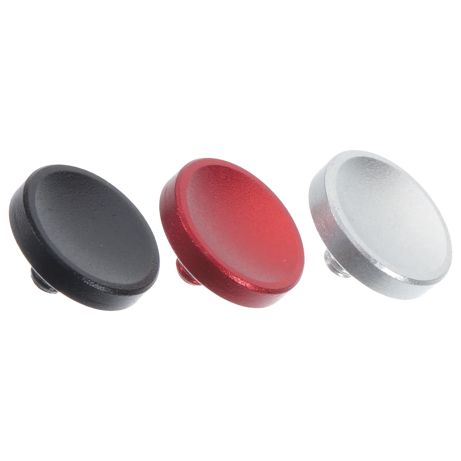 

3pcs Camera Shutter Button Delicate Circle Batteries Concave Surface Aluminum Alloy Durable Lightweight Easy Install