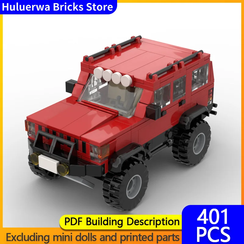 

Модель скоростного гоночного автомобиля MOC, строительные кирпичи Cherokee XJ, внедорожник, модульная технология, детские праздничные подарки, сборные игрушки