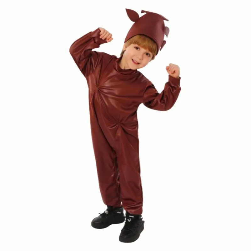 Kids Valentine's Day Cosplay Children's Day Chocolate Sauce Jumpsuits Role-Playing Cos Campus Stage Performance Costumes