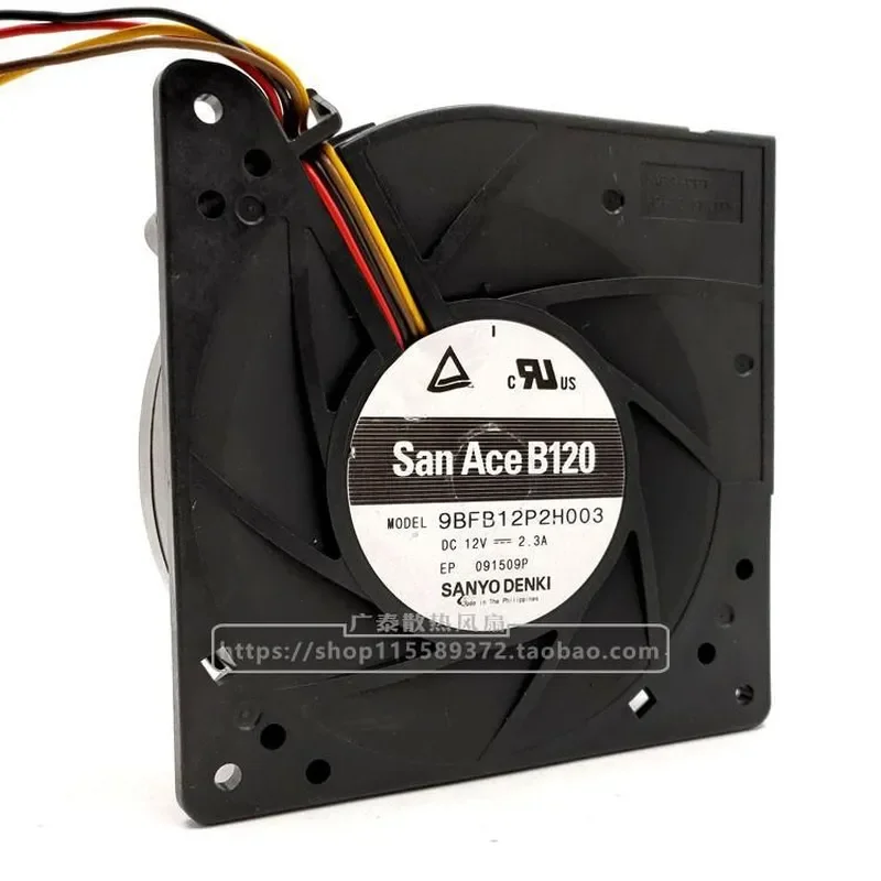 for SANYO 9BFB12P2H003 Turbo Blower 12V 2.3A 12032 12CM Cooling Fan
