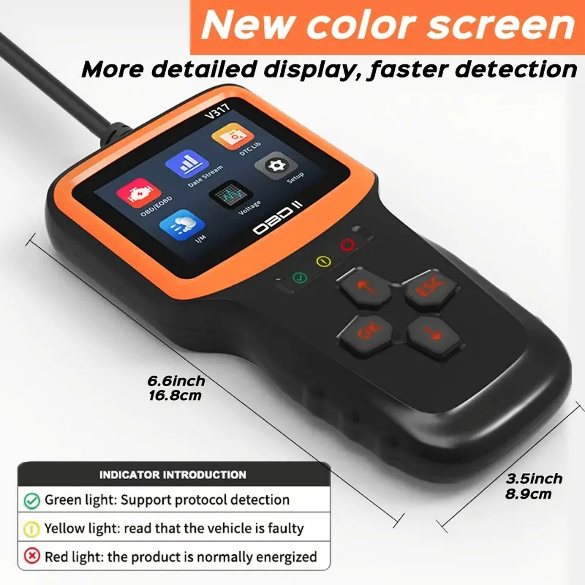 OBD2 Scanner Car Code Reader Check Engine Light Reader OBDII/EOBD Car Computer Diagnostic Scan Tool