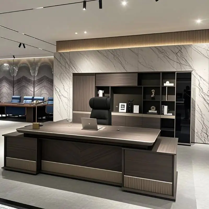 

Organizer Reception Office Desk Corner Modern Aesthetic Executive Office Desk Computer Mesa De Escritorio Luxury Furniture