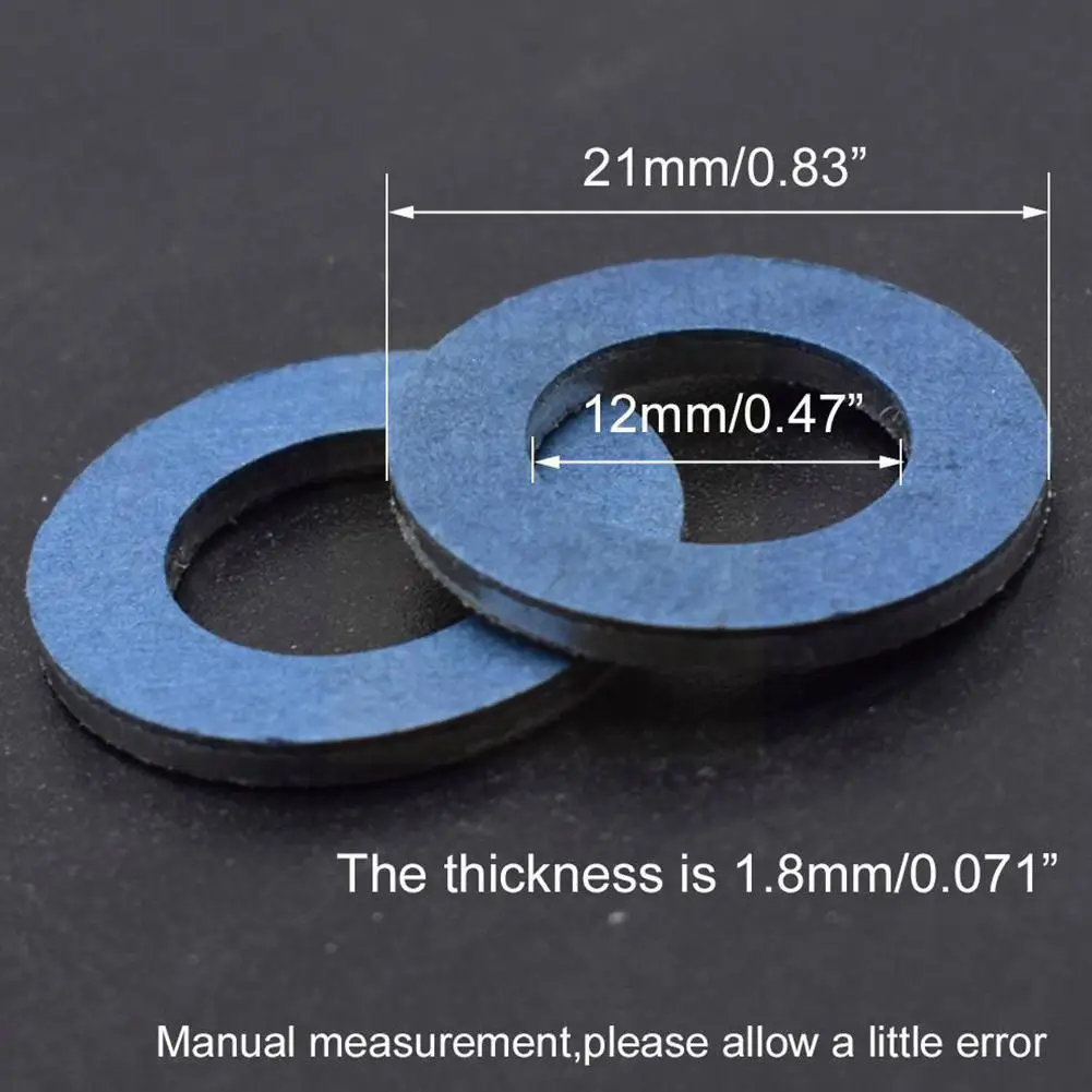 10pcs 12mm Hole Nut Seal Oil Pan Oil Drain Screw Gasket Washer Suitable For TOYOTA/Toyota 90430-12031 90341-12012 E7U5