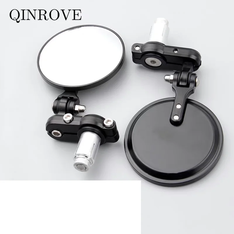 Motorcycle Accessories 22mm Handlebar End Mirror Aluminum Alloy Mirror Universal For CFMOTO Zontes Moto GUZZI Suzuki SV 400 650