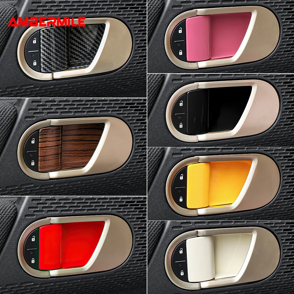 

for Mini Electric Cooper E/SE J01 EV Aceman J05 Car Inner Door Handle Bowl Cover Trim Decoration Shell Car Interior Accessories