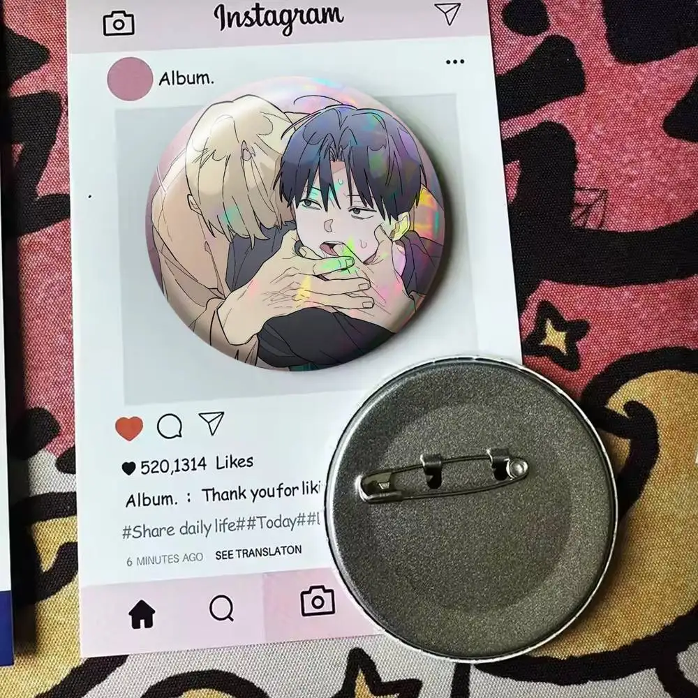 Lustiges Manhwa One-Room TA Laser-Abzeichen, geeignet für Rucksäcke, Kleidung, Hüte, Dekoration, kreative Accessoires – Detail 11