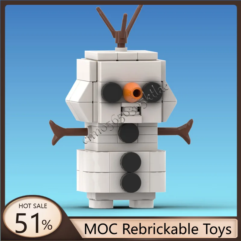 

107 Parts MOC Famous Movie Series Little Snowman Model Building Blocks Originality Bricks Children Popular Christmas Toys Gifts