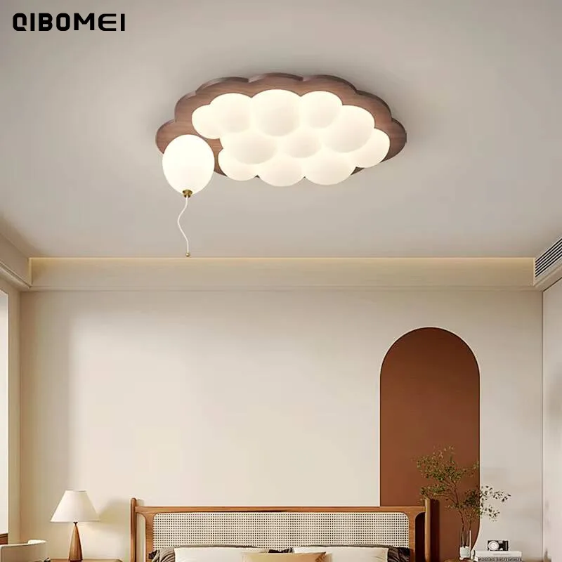 Creative Cloud Balloon Led Ceiling Lights Children's Room Bedroom Study Log Retro Ceiling Lamp Modern Home Indoor Lighting Lamps