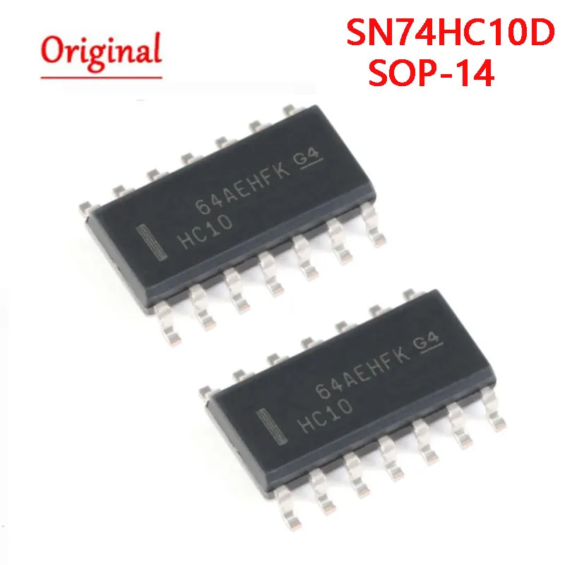 10PCS SN74HC10DR SMD Triple 3-Input Positive-NAND Gates 14-SOIC SOP-14 Chip IC NEW and Original