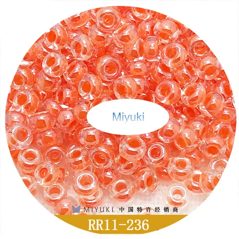 11/0 2mm Japan Miyuki Imported Glass Round Beads Dyeing Core  Jewelry Findings Set Beads for Making Bracelets