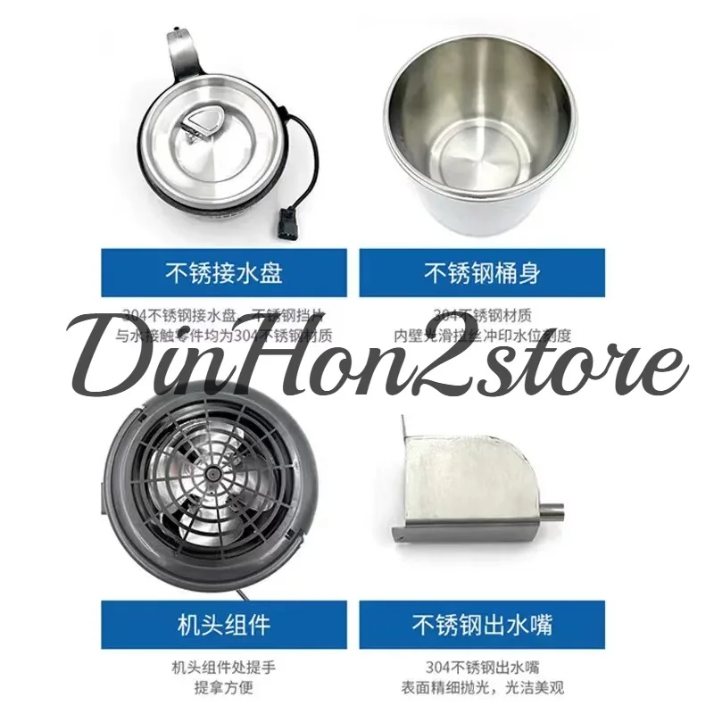 SC-3 Stainless Steel Bright Silver Distilled Water Machine With Temperature Control Pure Water Distiller 4L Dental Distilled Wat