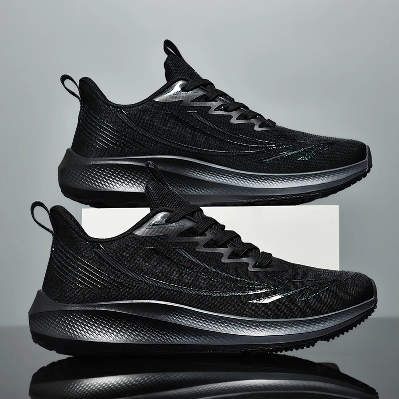 

Мужская осенняя обувь, бестселлер 2025, кроссовки с дышащей сеткой, тренировка скорости с карбоновой пластиной, противоскользящие походные туфли с мягкой подкладкой, один