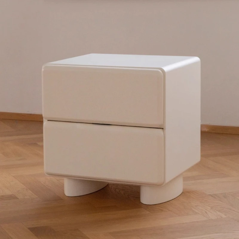 

White bedside table Korean minimalist style Internet celebrity storage Modern bedside table Drawer Small cabinet Bedroom