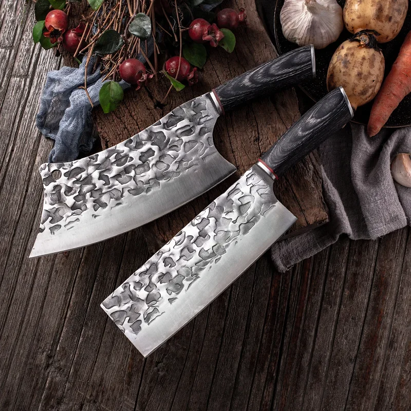 Forged Boning Knife Handmade Meat Cleaver Japanese High Carbon Steel Knife Chef Tang Sliced With Kitchen Knife Butcher Knife