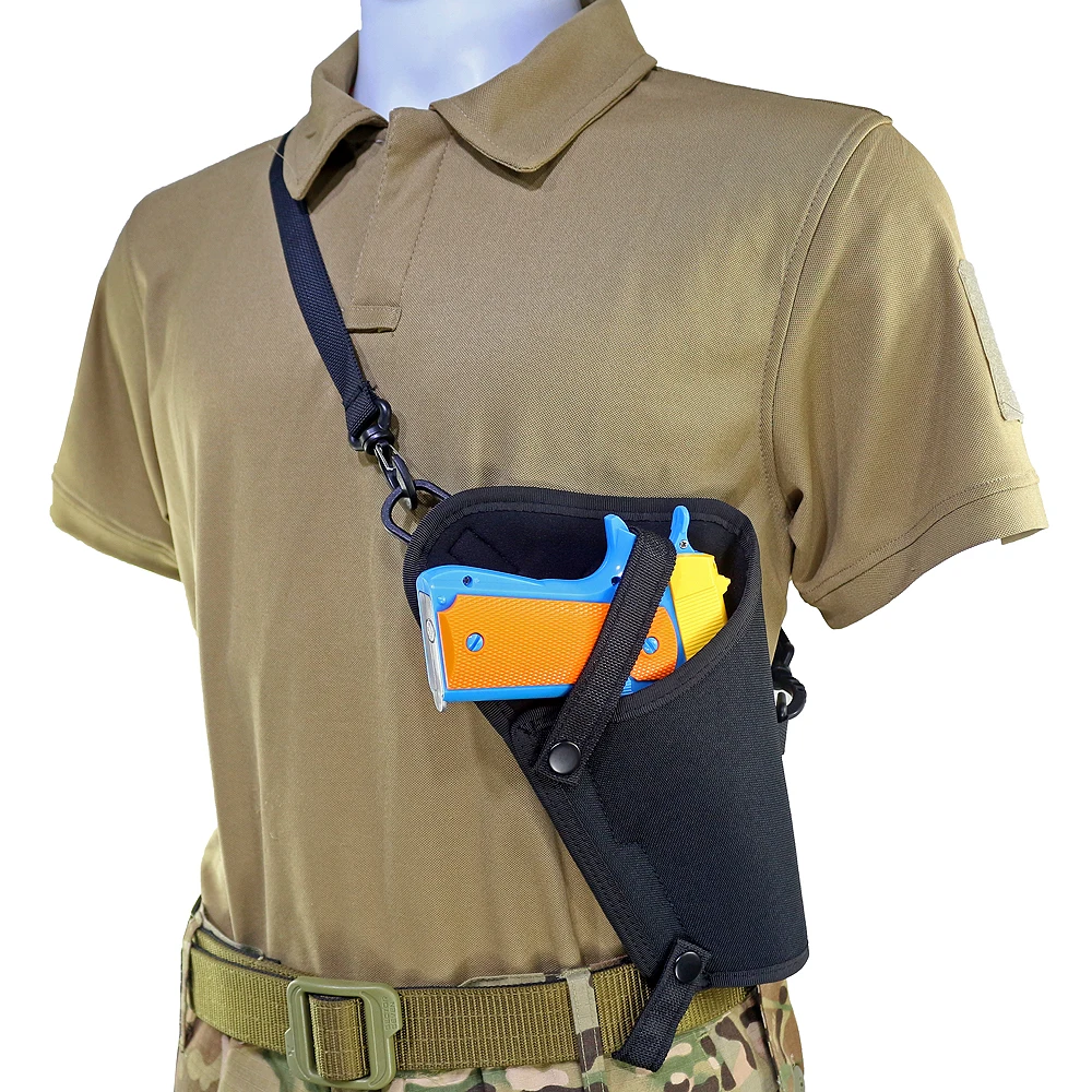 Tactical Gun Holster Shoulder Handgun Holster Nylon for Large Frame 92F 1911A1 .45 Pistol