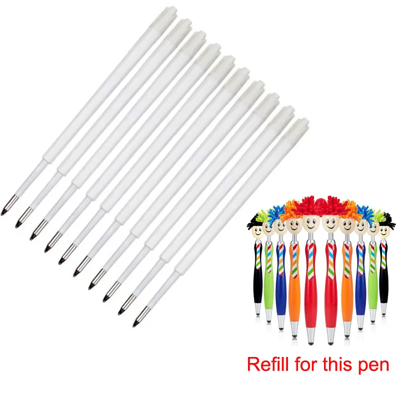 

1000pcs/Set Ball Point Pen Refill Blue Black Ink 1.0mm Nib For Mop Head Ballpoint pen Replacement Refill smooth writting