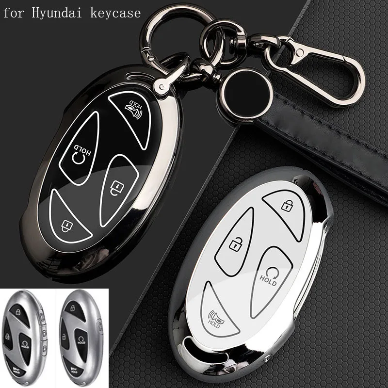 

Корпус для автомобильного ключа дистанционного управления из цинкового сплава для Hyundai IONIQ 6 Новый Grand Prix GN7 Kona защитный держатель брелок для ключей аксессуары для сумки