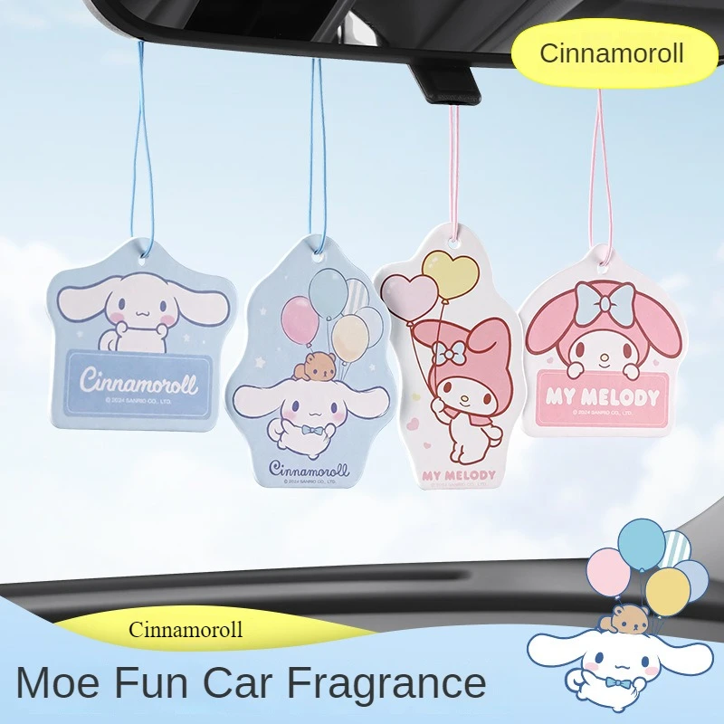 Sanrio Genuine My Melody Cinnamoroll Cute Cartoon Car Home Creative Aroma Difusers In-Car Room Deodorant Perfume Pendant